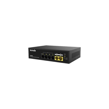 Tenda SG106PC 6 Port 4 Port Poe+ 10/100/1000 2 Port Uplink Switch Çelik Kasa