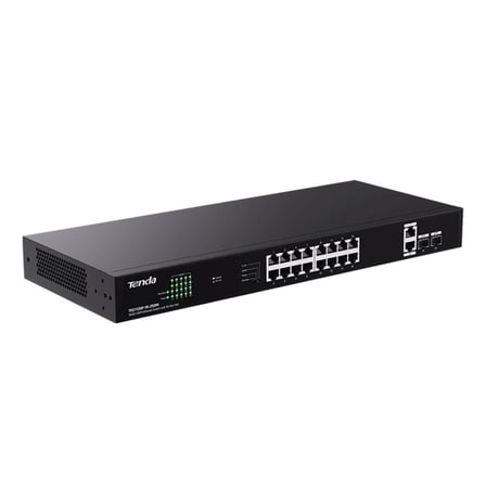 Tenda TEG1120P-16-250W 16 Port PoE 10/100/1000 2xUplink 2xSFP Switch Çelik Kasa