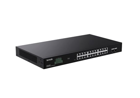 Tenda TEG2226F 24 Port 10/100/1000 + 2 Port SFP Switch Cloud Yönetilebilir Çelik