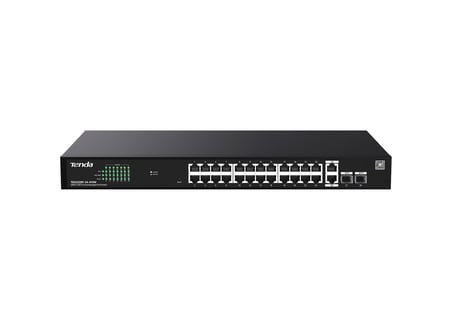 Tenda TEG2228P-24-410W 24 Port 10/100/1000 + 2 Port SFP + 2 Port Uplink Cloud Yö