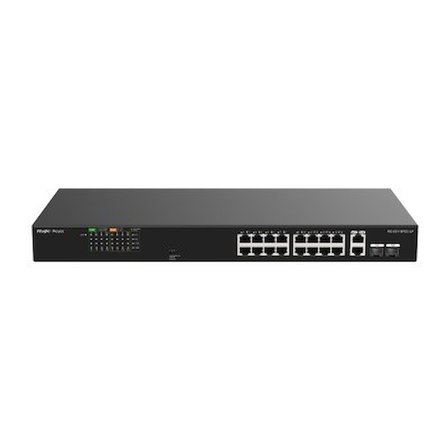 Ruijie Reyee RG-ES126FGS-LP 24 Port FE PoE 180W +2GE +1COMBO Yönetilemez Switch