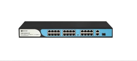 BDCOM S1200-24P2G1S 27 Port 10/100 24xPoE 280W 2xGE RJ45 1xGE SFP Yönetilemez Sw