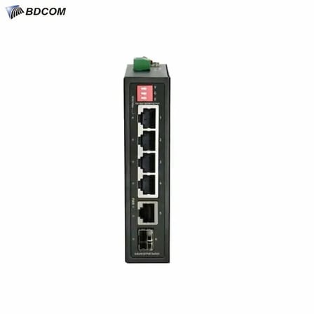 BDCOM IES200-LSTW2040P 6 Port GIGABIT 4xPoE 120W 2x1000 SFP Endüst Yön. Switch