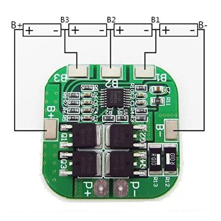 4S 20A Li-ion PCB BMS