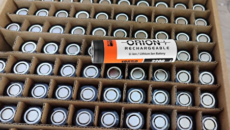 100 Adet Orion 2200 mAh Li-ion Şarjlı Pil