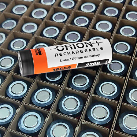 100 Adet Orion 2200 mAh Li-ion Şarjlı Pil