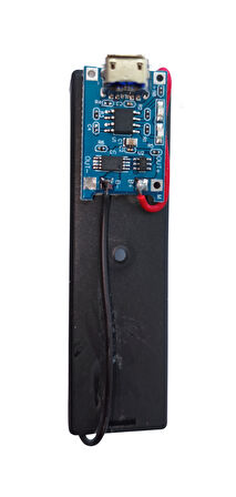 Micro USB. Tekli 18650 Li-ion Pil Şarj Cihazı TP4056