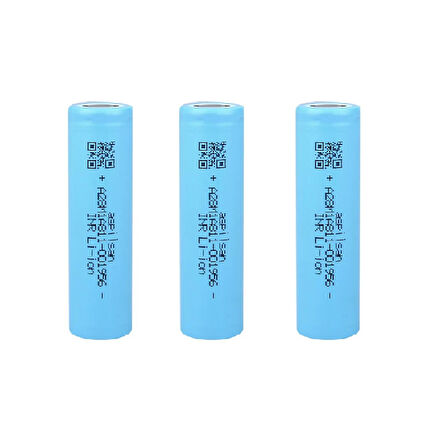 3 Adet Aspilsan Li-ion Pil, 3S 40A BMS, 12 Volt 1 Amper Adaptör ve 5,5x2,5 Dişi Soket