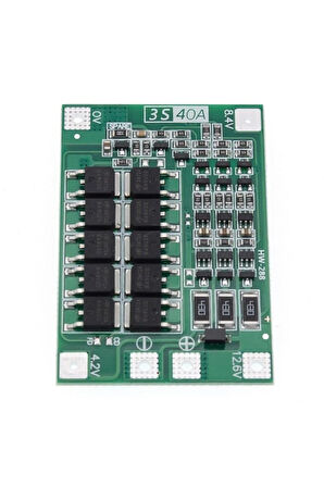 3 Adet Aspilsan Li-ion Pil, 3S 40A BMS, 12 Volt 1 Amper Adaptör ve 5,5x2,5 Dişi Soket