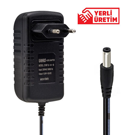 3S Li-ion şarj uyumlu 12.6V 2A Adaptör