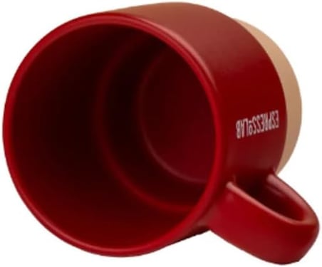 Stoneware Espresso Bardağı, 130 ml, Kırmızı