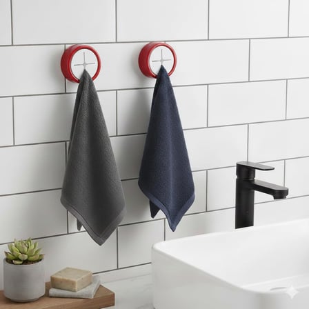 Pratik Tak-Çıkar Havlu Askısı - Kendinden Yapışkanlı, Vidalama Gerektirmez, 2’li Set – Mutfak, Banyo, Kapı Arkası İçin Uygun