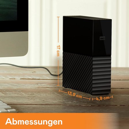 My Book Taşınabilir Disk, 8 TB, HDD, USB 3.0, Siyah