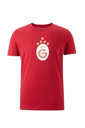 Galatasaray Orijinal Lisanslı 5 Yıldızlı Arma Kırmızı T-shirt Lazer Ahşap Kutulu