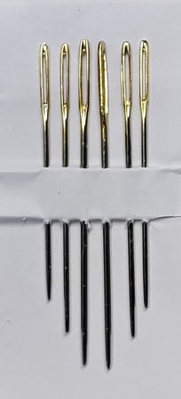 Needles Etamin Kaneviçe İğnesi Altın Gözlü Küt Uçlu