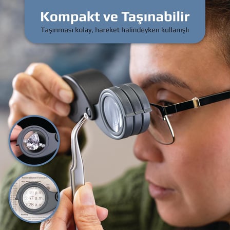 TV-15 Triview katlanır (5 x/10 x/15 x büyütme)