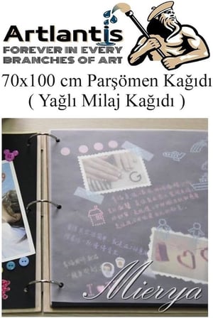 Parşömen Kağıdı Milaj Kağıdı 70x100 cm 10 Adet Yağlı Çizim Kağıdı Parşumen İnce Kopya Kağıdı