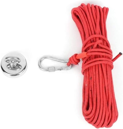 Dünya Magnet D48 Magnet Fishing 20Mt Halatlı Neodyum Pot Mıknatıs Seti