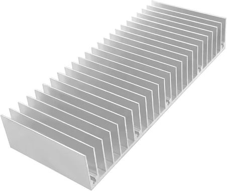 15cm x 6cm x 2.5cm Alüminyum Metal Soğutucu Blok Radyatör Amfi Led Entegre Transistor Vga Ram Memory DVM.101.514
