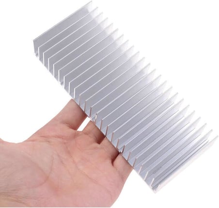 15cm x 6cm x 2.5cm Alüminyum Metal Soğutucu Blok Radyatör Amfi Led Entegre Transistor Vga Ram Memory DVM.101.514