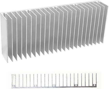 15cm x 6cm x 2.5cm Alüminyum Metal Soğutucu Blok Radyatör Amfi Led Entegre Transistor Vga Ram Memory DVM.101.514