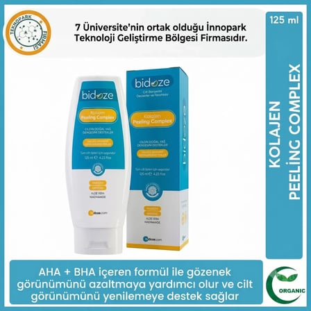 Bidoze Kolajen Peeling Complex 125 Ml | Gözenek Sıkılaştırıcı ve Siyah Nokta Karşıtı Arındırma