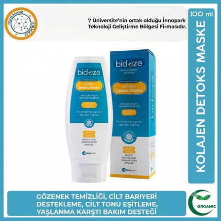 Bidoze Kolajen Detoks Maskesi 100 Ml | Aha Bha Gözenek Sıkılaştırıcı Ve Aydınlatıcı Bakım