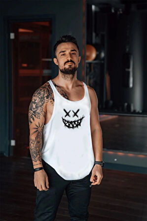 Freeyez Bad Smile Gym Fitness Tank Top Sporcu Atleti