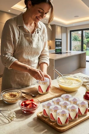 6 Adet Kapaklı Magnolia Tiramisu Kabı Şeffaf Mika Tatlı Kabı Buzdolabına Uygun Tekrar Kullanılabilir Saklama Kabı (6, Yuvarla Ka)