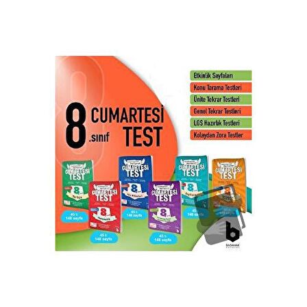 8. Sınıf Cumartesi Test Seti (6 Kitap)