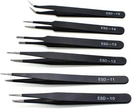Antistatik Cımbız Seti, Profesyonel Antistatik Cımbız Seti 6 Parça, Elektronik Cımbız, Esd Cımbız Takımı 6 Parça, Antistatik Cımbızlar