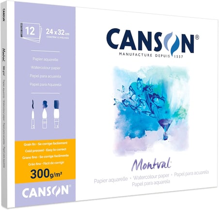 Pad Canmontv 12S 24X32 300G Suluboya Blokları