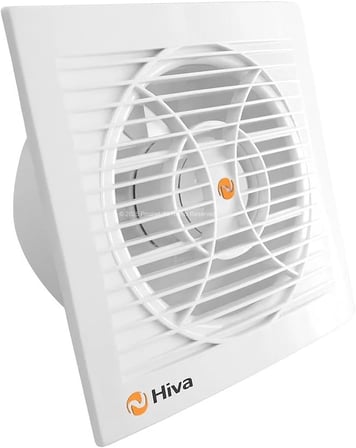 Hiva Banyo ve Tuvalet Aspiratörü, 180 M³/H Debi, 38 Db Sessiz, 15 W Enerji, IPX4 Su Sıçrama Korumalı, 230 V, 50 Hz, Duvar Tavan Uyumlu, Dekoratif, Beyaz Havalandırma Fanı (120 mm)