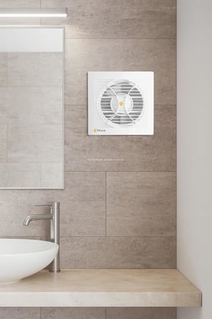 Hiva Banyo ve Tuvalet Aspiratörü, 180 M³/H Debi, 38 Db Sessiz, 15 W Enerji, IPX4 Su Sıçrama Korumalı, 230 V, 50 Hz, Duvar Tavan Uyumlu, Dekoratif, Beyaz Havalandırma Fanı (120 mm)