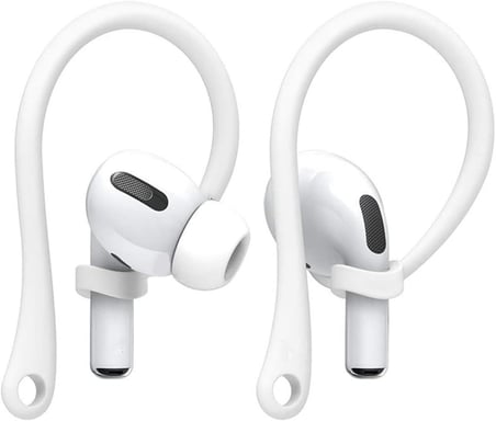 Airpodss 4 3 2 1 Pro Pro 2 Nesil Uyumlu Silikon Kulaklık Tutucu Kulak Askısı Düşmeyi Önleyici (Beyaz)