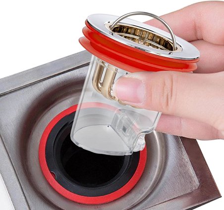 Tuvaletl Banyo Duş Giderleri İçin Süzgeç Çek Valfi Koku Önleyici, Böcek Geçirmez, Çekirdekli