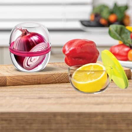Freshball 2'li Set Taze Tutan Kapsül - Soğan Sarımsak Limon Saklama Kabı