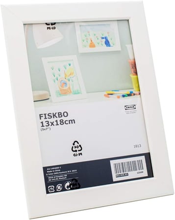 FISKBO çerçeve, beyaz 13x18 cm