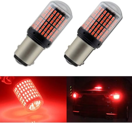 Led Aydınlatma Ampul Stop Fren Lamba 1016 Duy Çift Duy Parlak Kırmızı