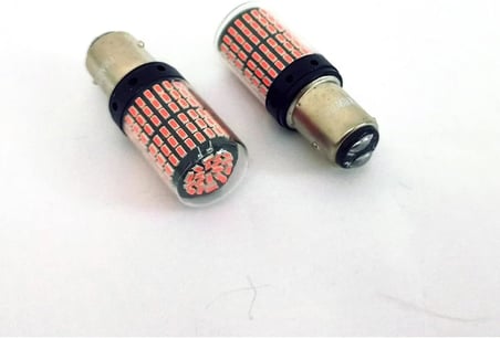 Led Aydınlatma Ampul Stop Fren Lamba 1016 Duy Çift Duy Parlak Kırmızı
