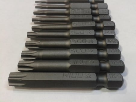 Rico 005-KK1131 Torx Matkap Ucu Seti 10 Parça, 50 mm