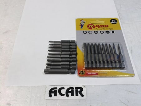Rico 005-KK1131 Torx Matkap Ucu Seti 10 Parça, 50 mm