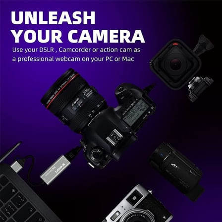 4k Usb 3.0 Video Capture Görüntü Yakalama Adaptörü Usb 4K 1080P Akış Öğretim Video Konferans veya Canlı Yayın için Oyun Yakalama Kartı (HDMI aktarma için Kullanılmaz)