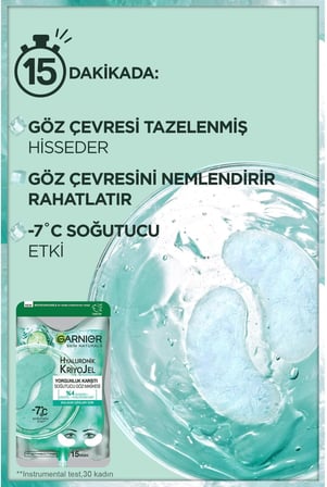 Garnier Hyaluronik Kriyojel Yorgunluk Karşıtı Soğutucu Göz Maskesi