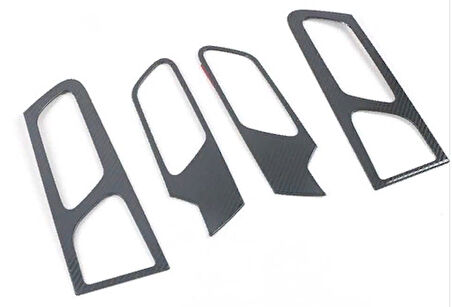 Peugeot 2008 İç Kapı Açma Kolu Kaplama - Karbon