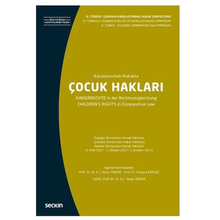 Karşılaştırmalı Hukukta Çocuk Hakları Yener Ünver 70 2018/08