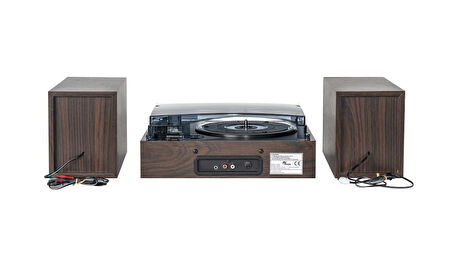 Fomix Fm200 Turntable Bluetooth Hoparlörlü Ahşap Pikap Çalar