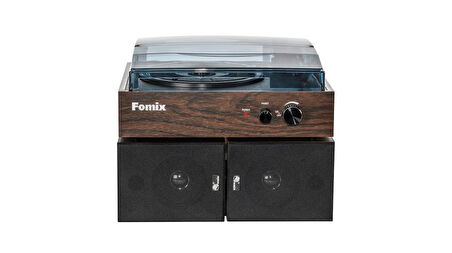 Fomix Fm200 Turntable Bluetooth Hoparlörlü Ahşap Pikap Çalar