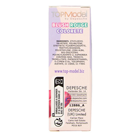 Top Model Kalpli Allık Çubuğu Koyu Pembe 412886