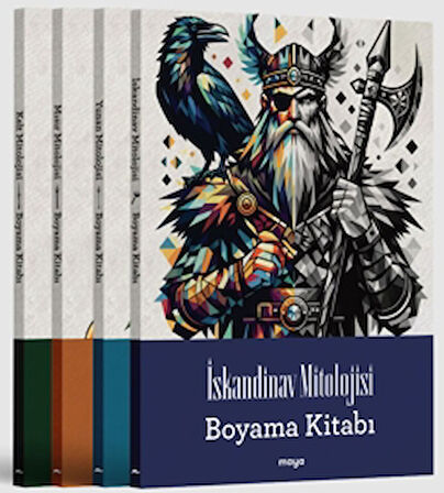 Maya Mitoloji Boyama Seti - 4 Kitap